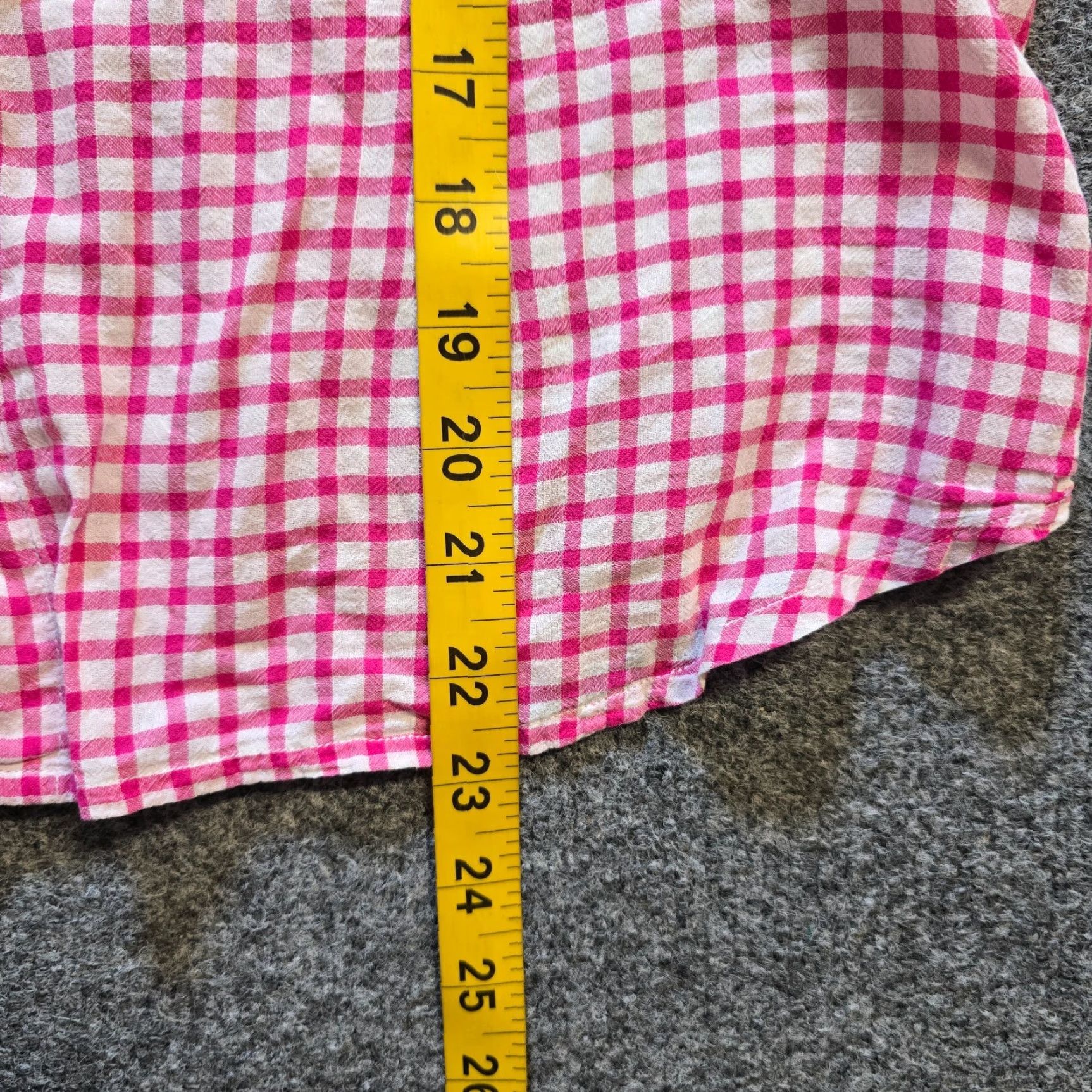 J.McLaughlin J McLaughlin Top Womens Size 12 Pink Plaid Gingham Long Sleeve Preppy Casual Shirt Size XL / US 12-14 / IT 48-50 - 6 Thumbnail