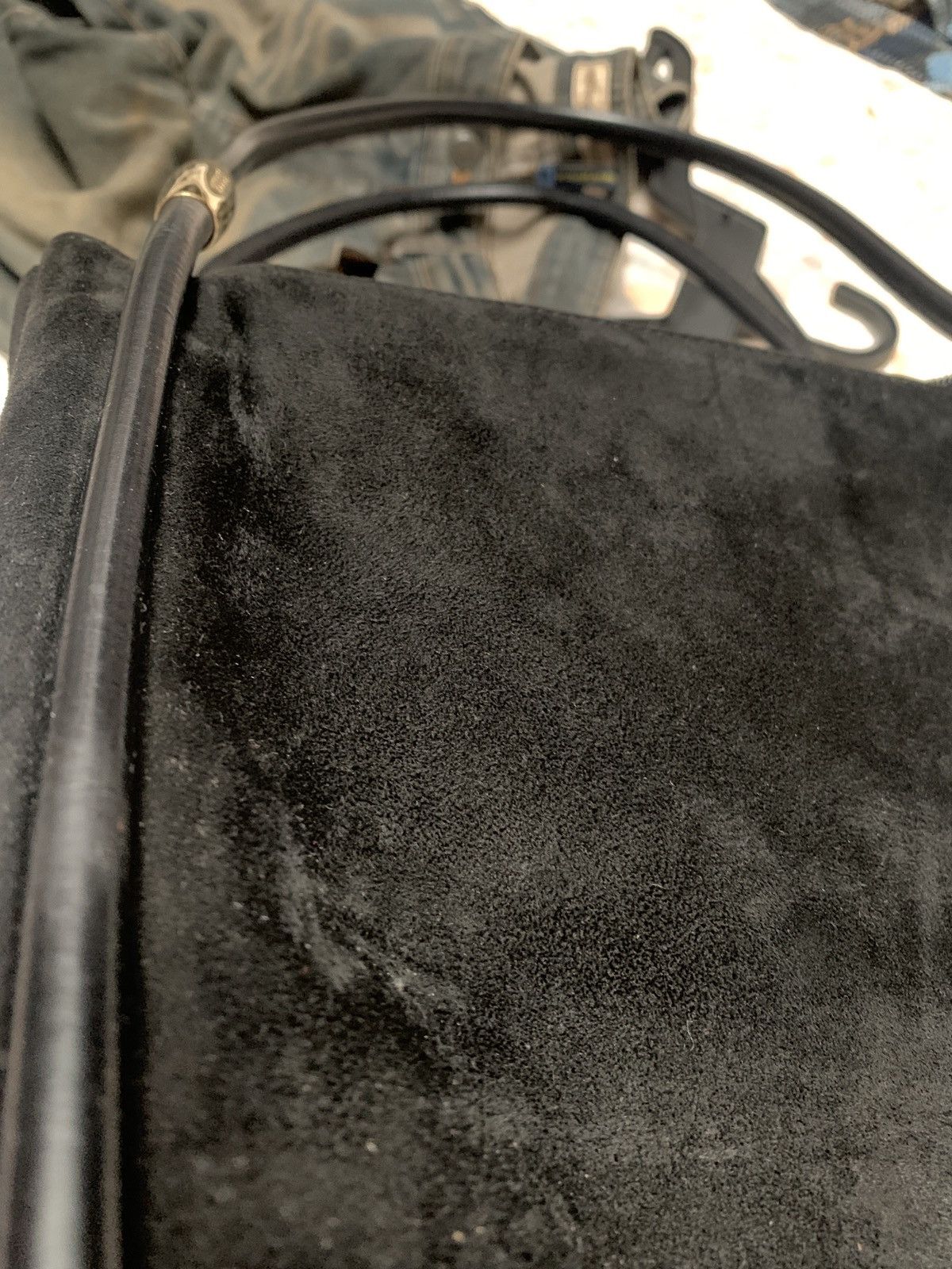 Designer × Gucci Vintage Brand Gucci Velvet Shoulder Bag 1990s Size ONE SIZE - 9 Thumbnail
