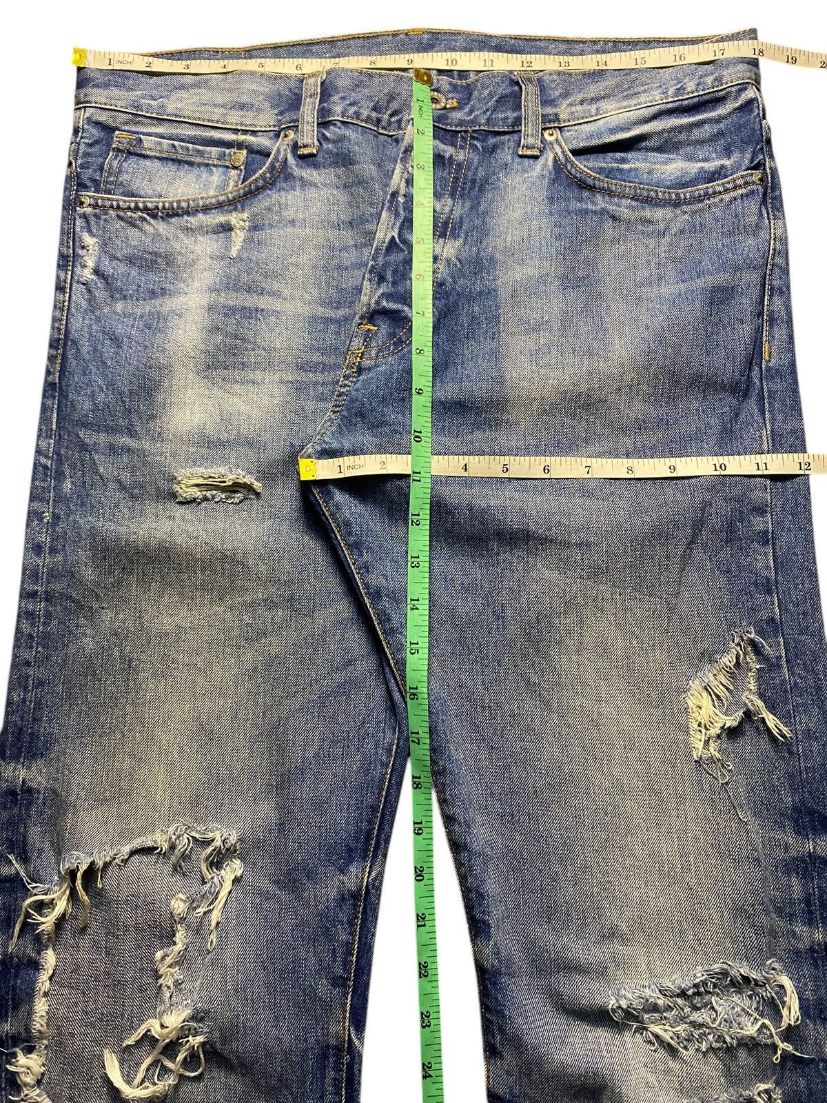 Japanese Brand Vintage Japan Brand &Denim Distressed Style Jeans Size US 36 / EU 52 - 14 Thumbnail