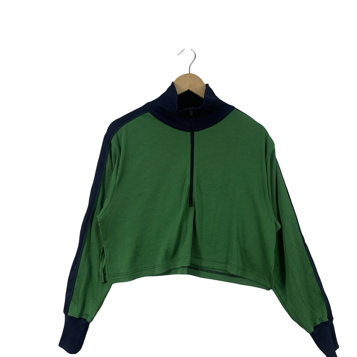 Beams Plus BEAMS BOY Cropped Quarter Zip Knit Pullover Size L / US 10 / IT 46 - 4 Thumbnail