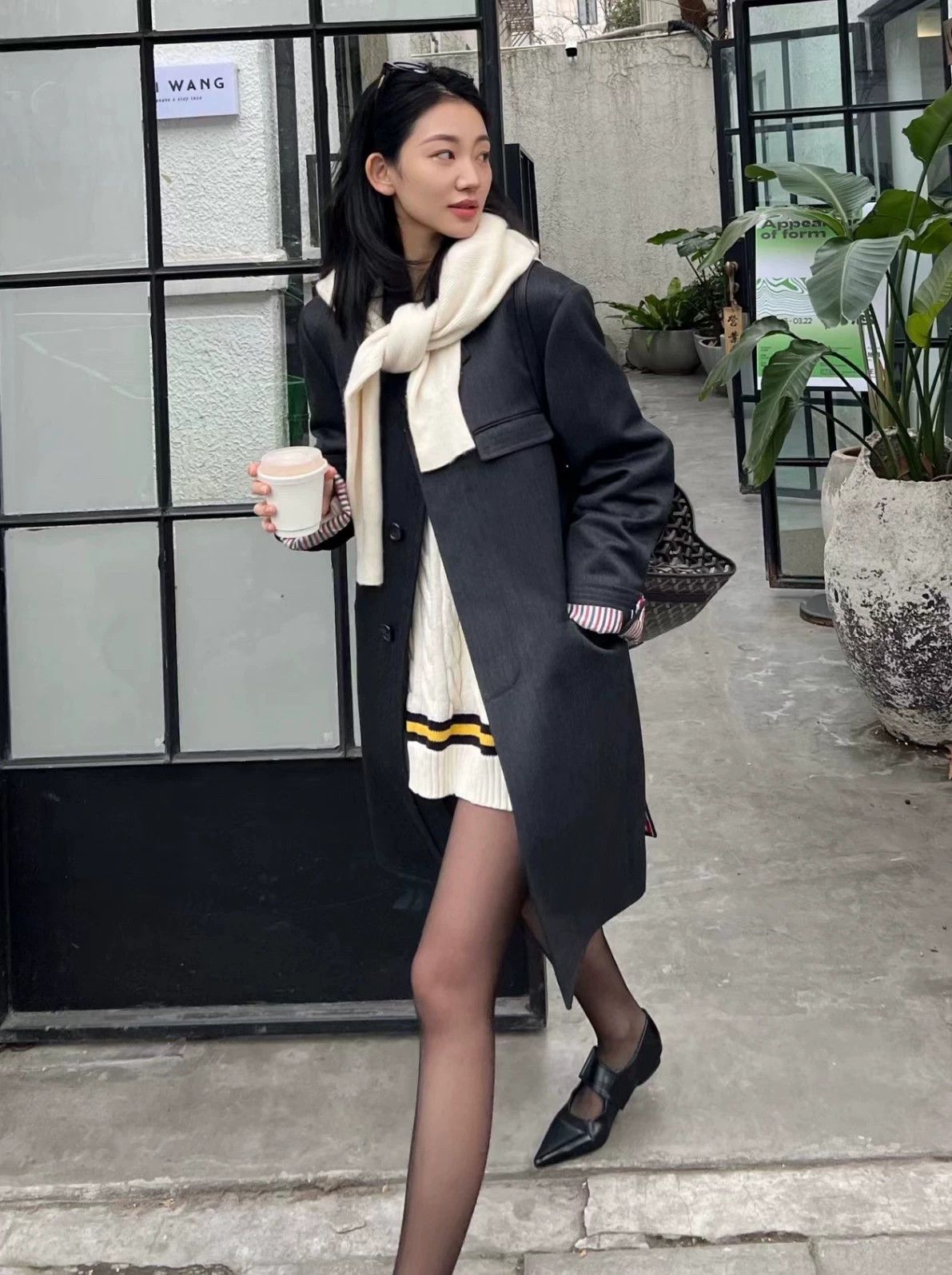 Thom Browne Thom Browne Rare Colorblock Mid & Dark Gray Coat Size 0 Size XS / US 0-2 / IT 36-38 - 1 Thumbnail