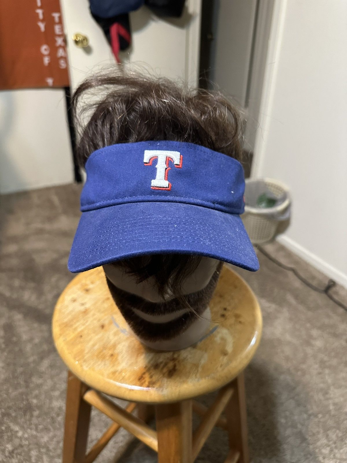 MLB Vintage MLB Texas Rangers “triple blue” sun visor hat 90s Size ONE SIZE - 2 Thumbnail