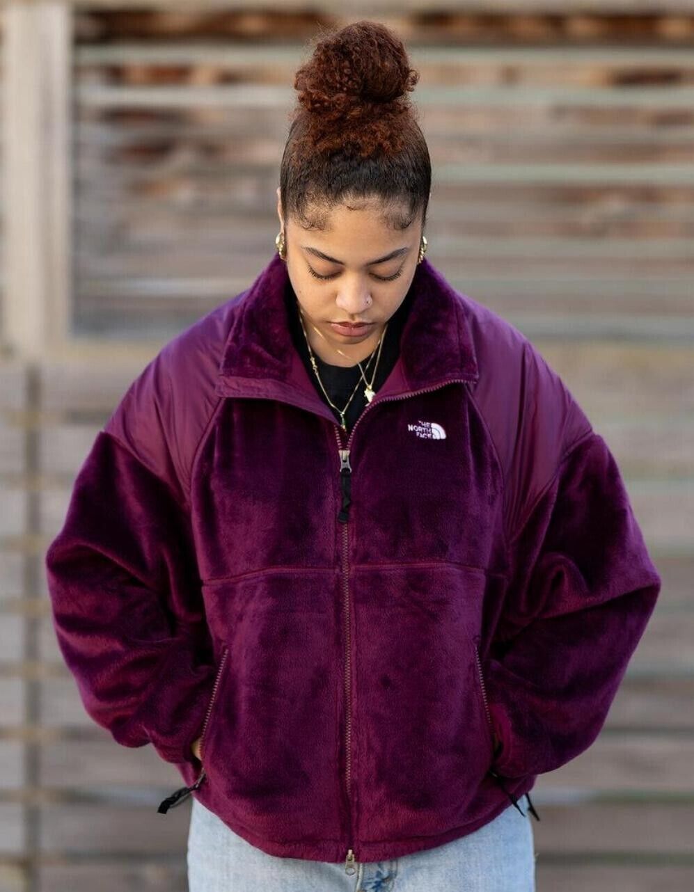 The North Face THE NORTH FACE TNF Boysenberry Versa Velour Fleece Jacket Size S / US 4 / IT 40 - 4 Thumbnail