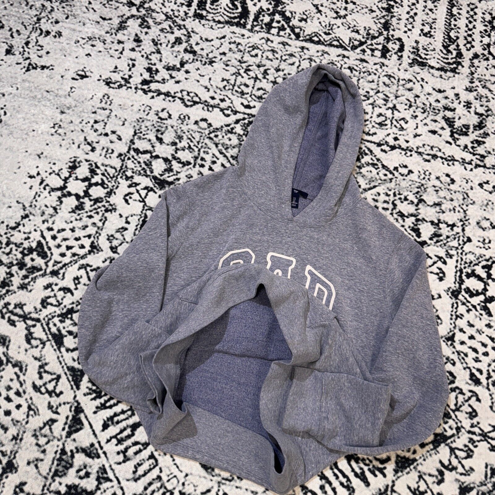 Gap × Vintage Vintage Gap Unisex Gray Cotton Hoodie Size L Y2K 90s Size US L / EU 52-54 / 3 - 12 Thumbnail