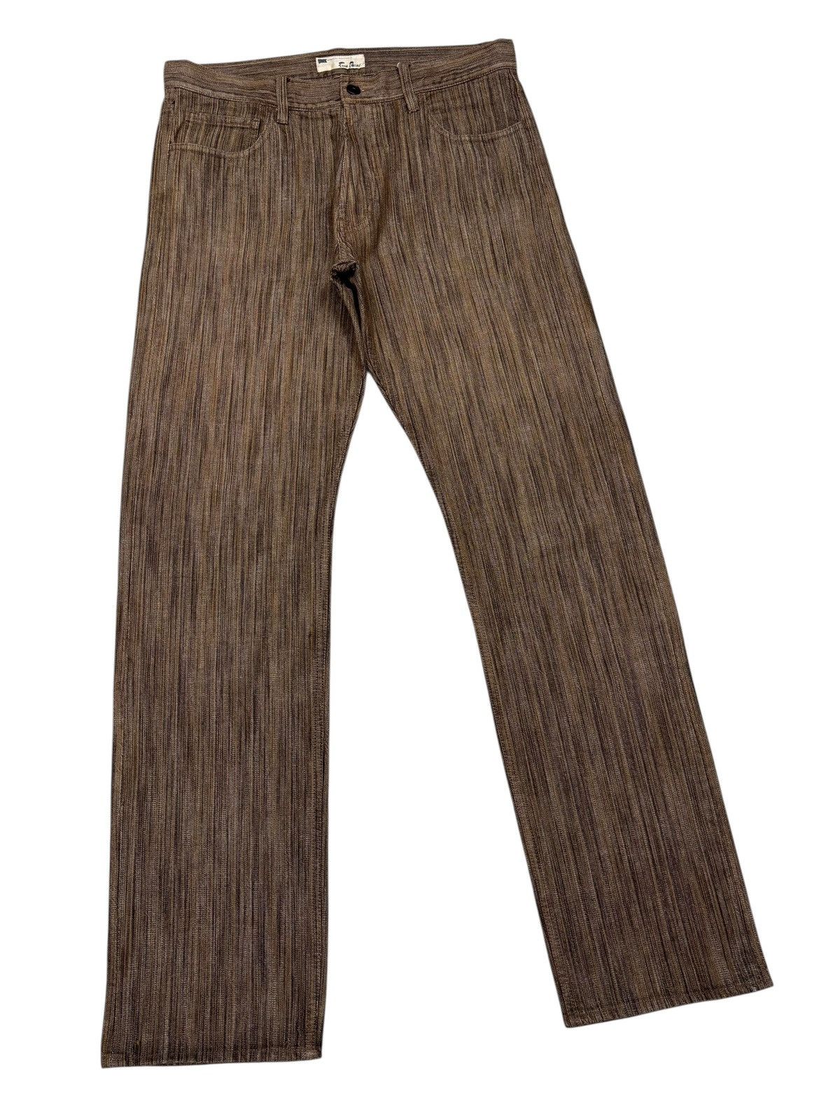 Kapital 🇯🇵Special Edition Free Gate Vertical Stripe Denim Jeans Size US 33 - 3 Thumbnail