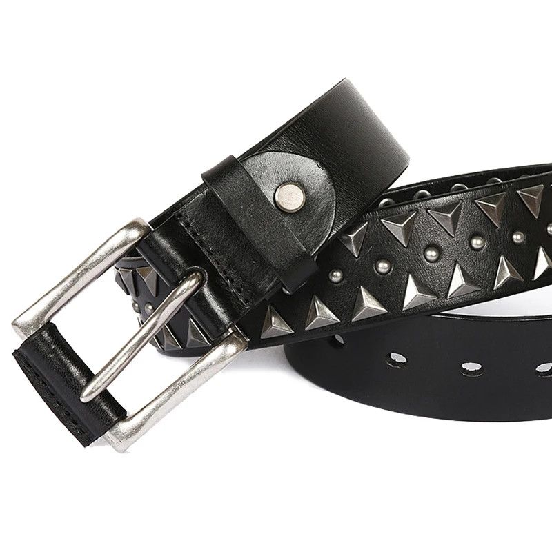 Japanese Brand Men stud buckle belt Size ONE SIZE - 1 Thumbnail