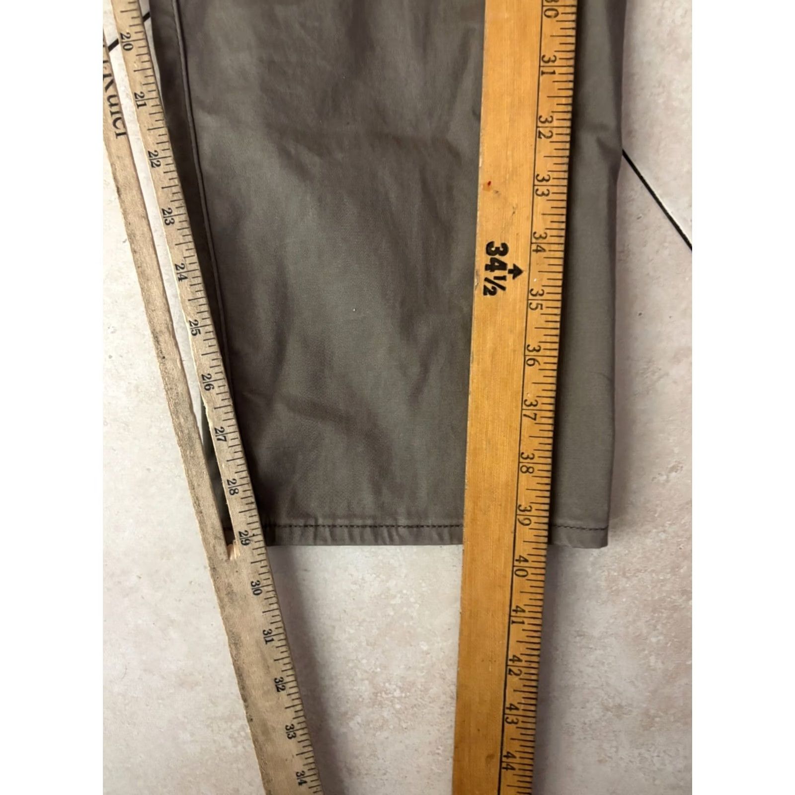 Lucky Brand Lucky Brand Chino Pants Mens 36 Beige Slim Straight 5-Pocket 121 Slim Straight Stretch Casual Pants Size US 36 / EU 52 - 6 Thumbnail