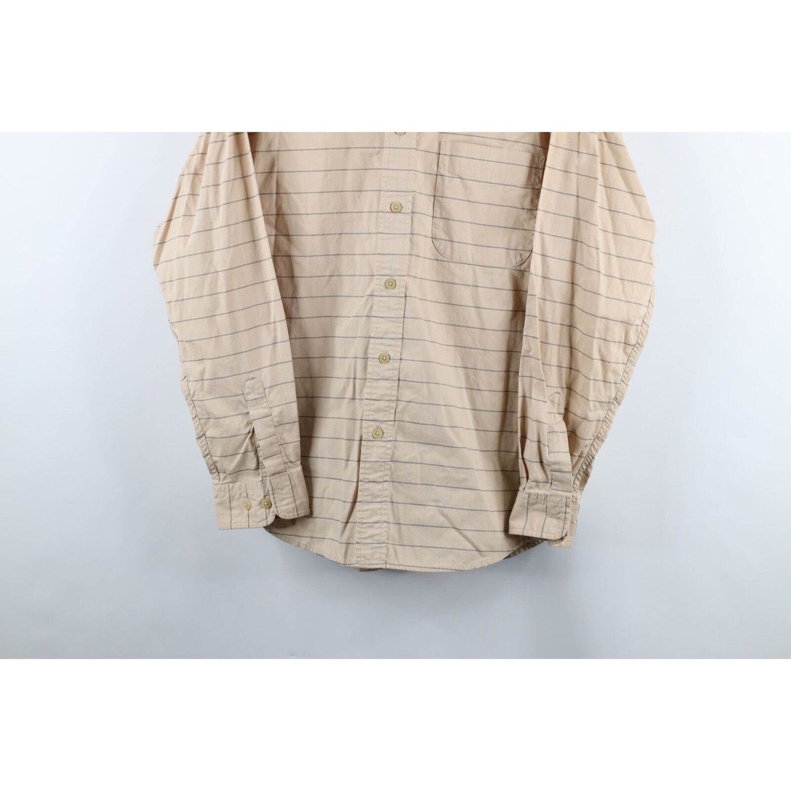 Vintage Vintage 90s Streetwear Faded Striped Collared Button Shirt Size US M / EU 48-50 / 2 - 3 Thumbnail