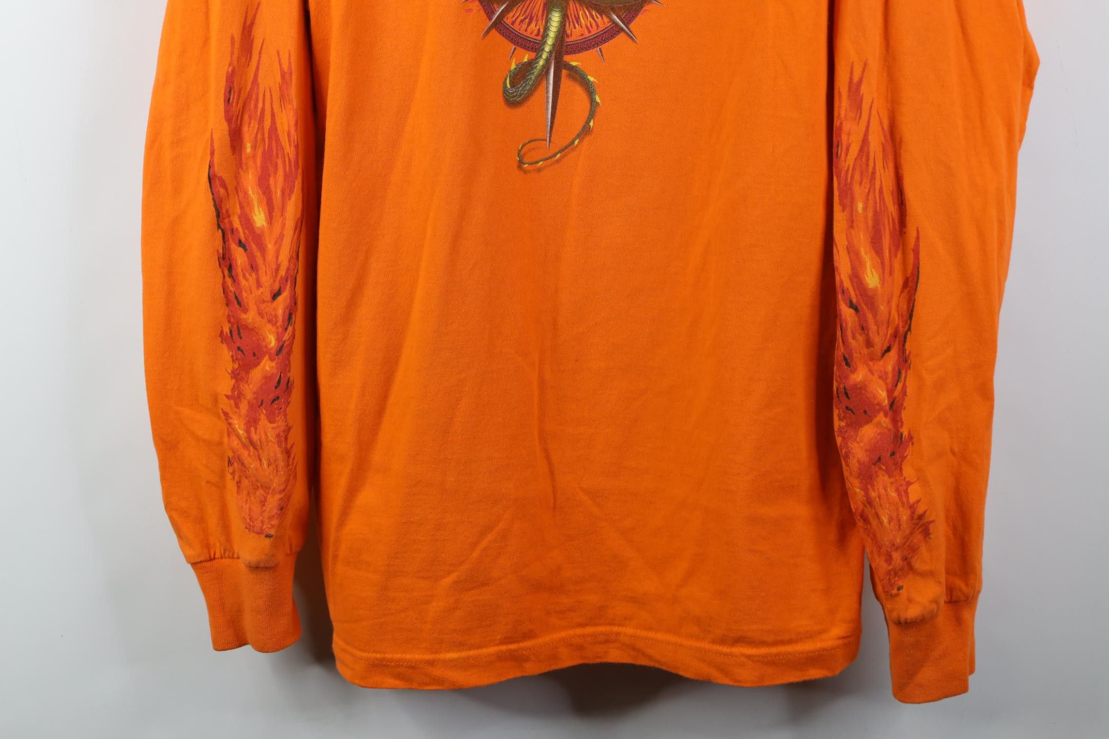 Harley Davidson Vintage Y2K 2001 Harley Davidson Dragon Long Sleeve T-Shirt Size US XXL / EU 58 / 5 - 3 Thumbnail