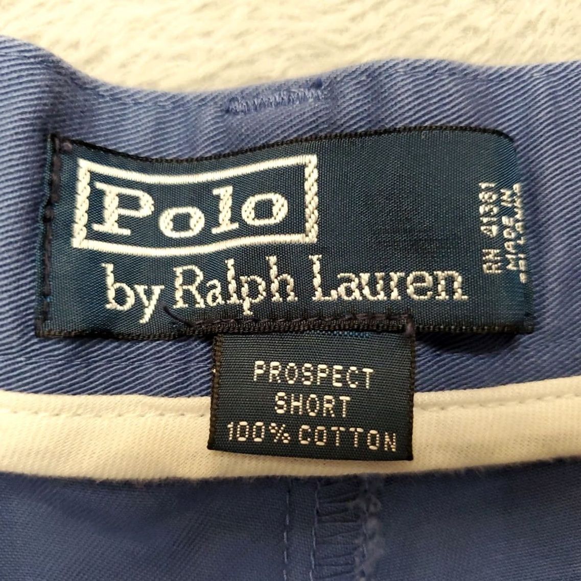 Polo Ralph Lauren Polo Ralph Lauren Shorts Mens 38 Blue Prospect 100% Cotton Twill Chino Outdoor Shorts Size US M / EU 48-50 / 2 - 2 Thumbnail