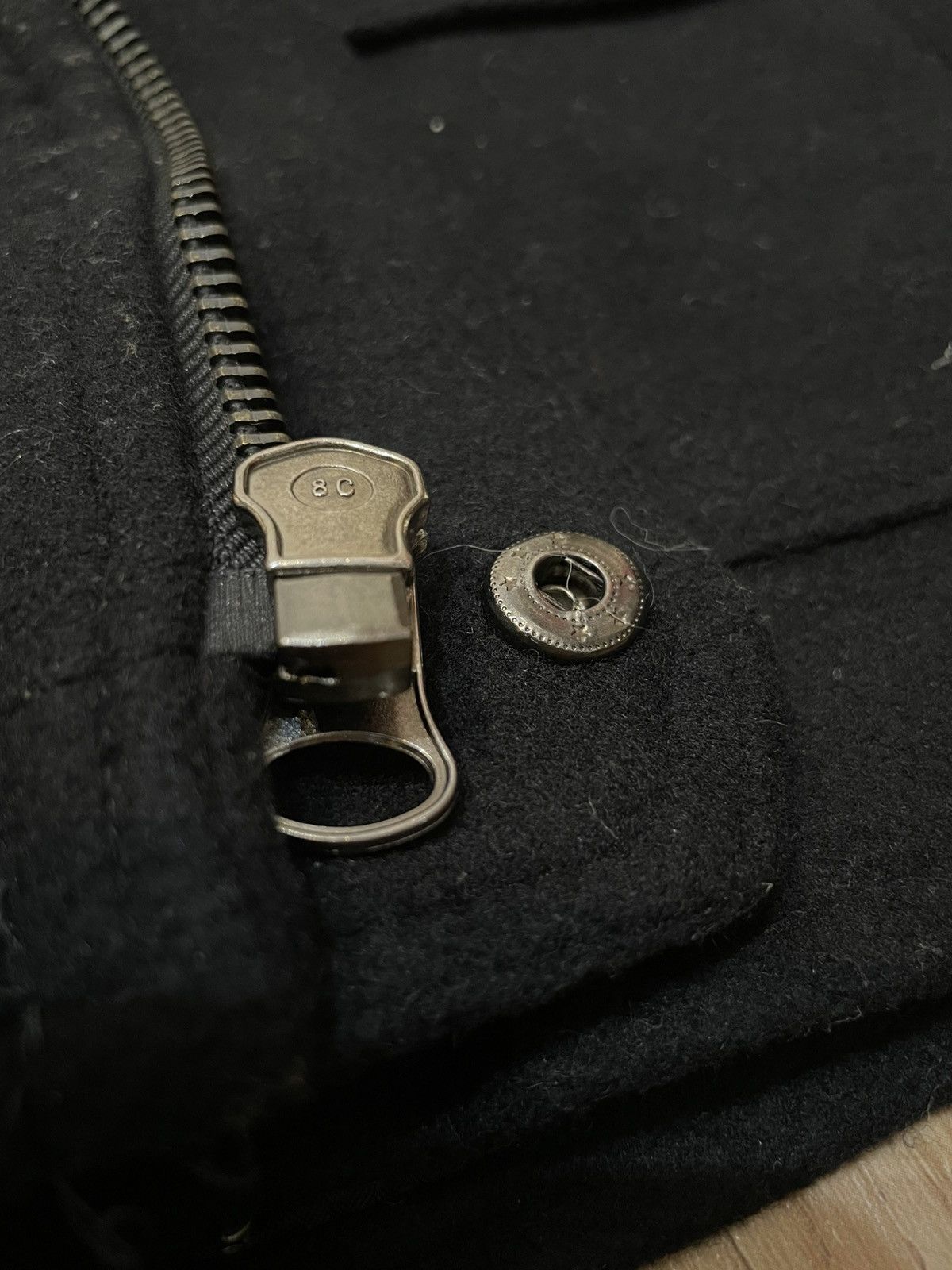 291295=Homme 201295 LABO Black Wool Multi Pocket Field Jacket Size 44 Size US S / EU 44-46 / 1 - 5 Thumbnail