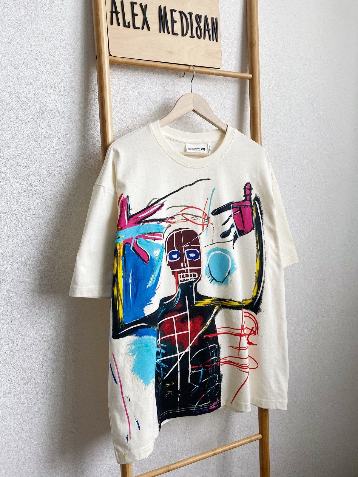 H&M × Jean-Michel Basquiat × Who Decides War WHO DECIDES WAR x BASQUIAT x H&M RELAXED FIT COTTON T-SHIRT Size US XL / EU 56 / 4 - 3 Thumbnail