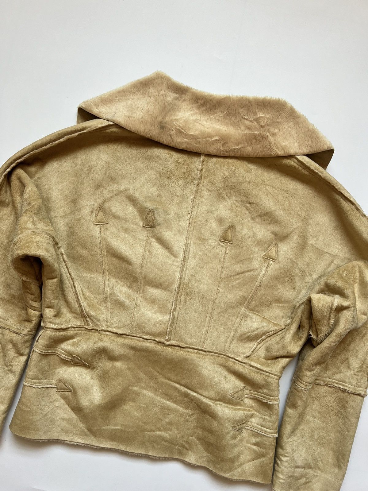 Vintage E-clat Women's Sheepskin Shearling Coat Jacket Japanese Size S / US 4 / IT 40 - 8 Thumbnail