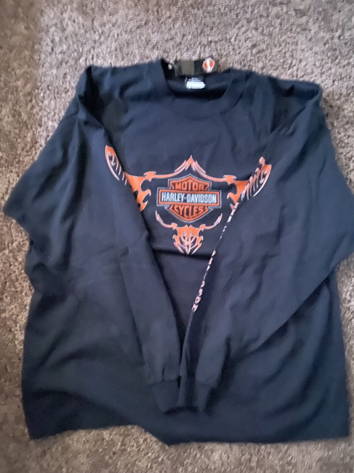 Harley Davidson × Other × Vintage Vintage Baggy Harley Davidson Longsleeve shirt Size US XXL / EU 58 / 5 - 1 Thumbnail