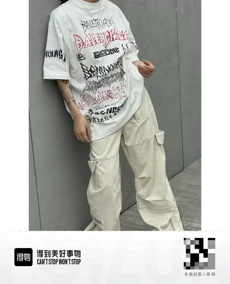 Balenciaga Balenciaga New Year series Logo letter printed round neck Size US XS / EU 42 / 0 - 6 Thumbnail