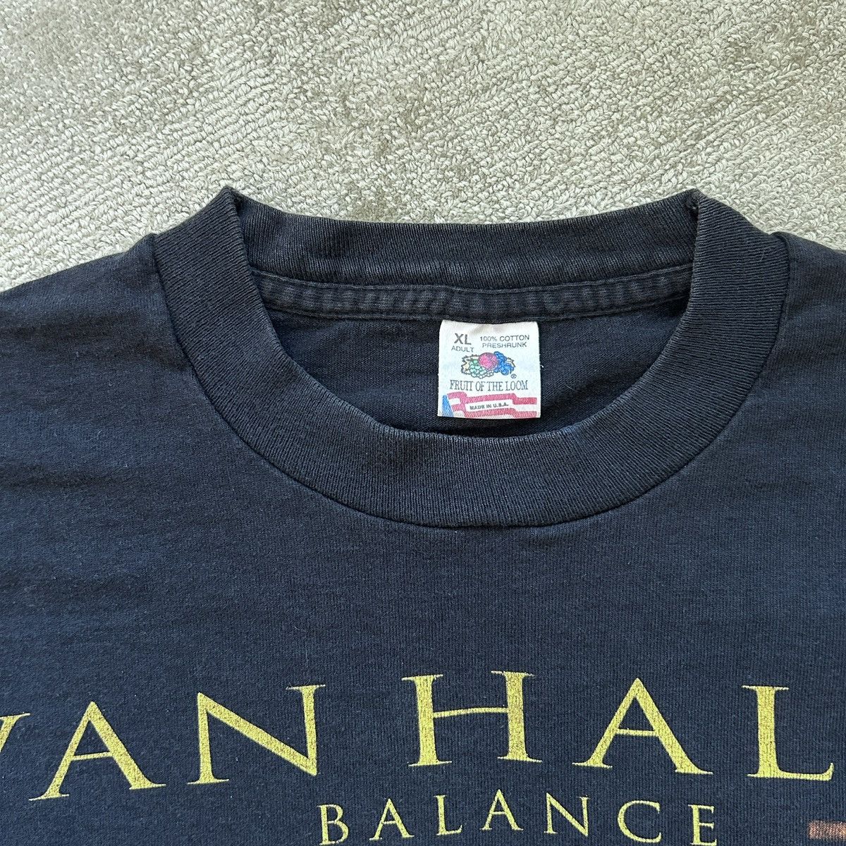 Band Tees Van Halen 1995 Balance Tour Single Stitch Vintage Tee Size US XL / EU 56 / 4 - 5 Thumbnail