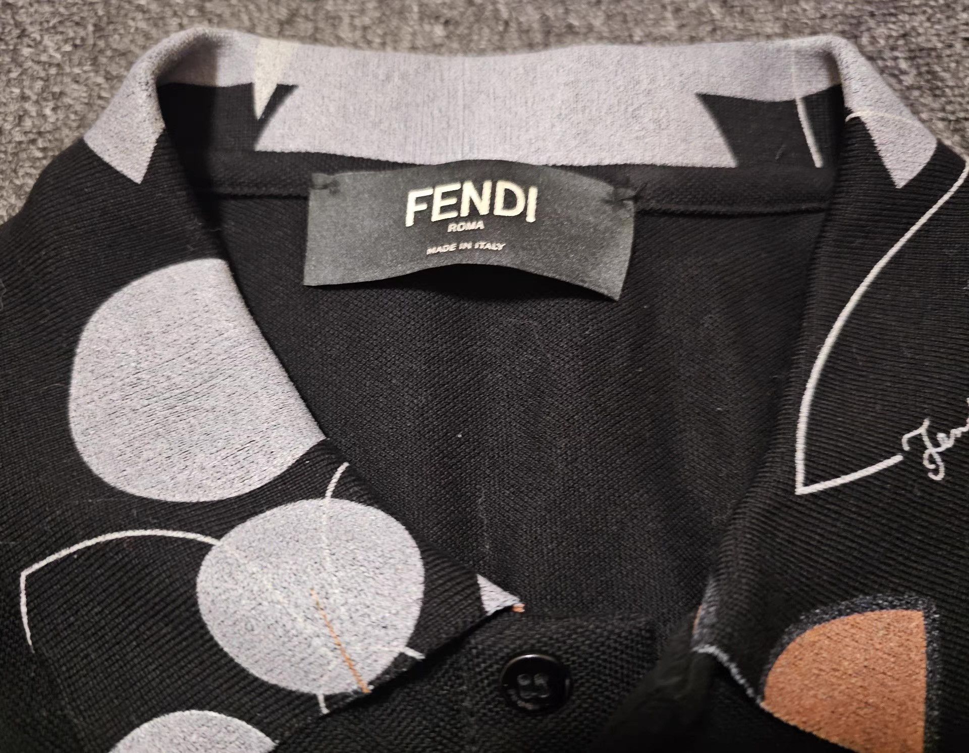 Fendi Fendi Men's Polo Shirt Size US XL / EU 56 / 4 - 5 Thumbnail