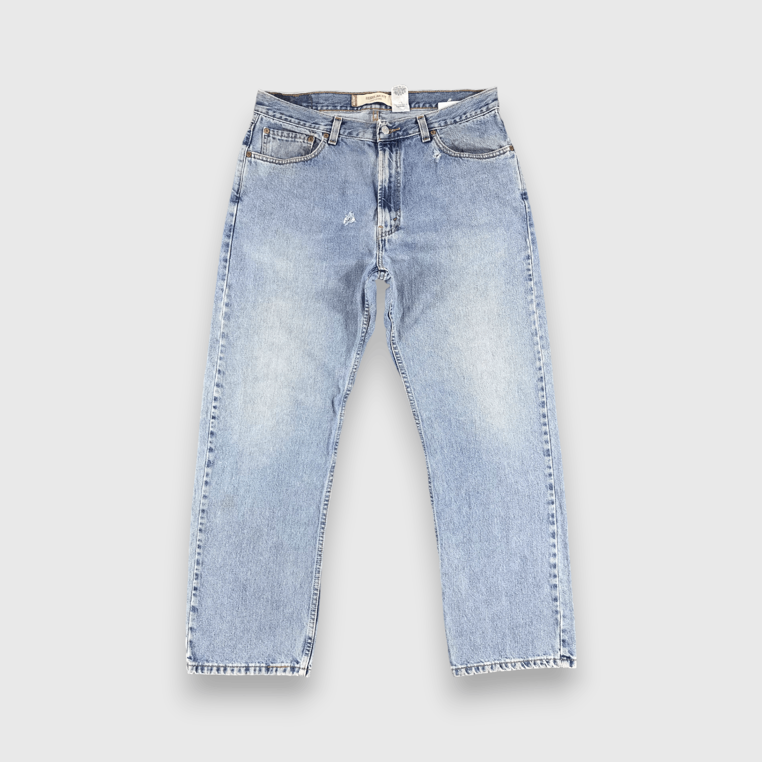 Levi's Light Wash Vintage Levis 505 Jeans Faded Blue Denim-J992 Size US 35 - 1 Thumbnail
