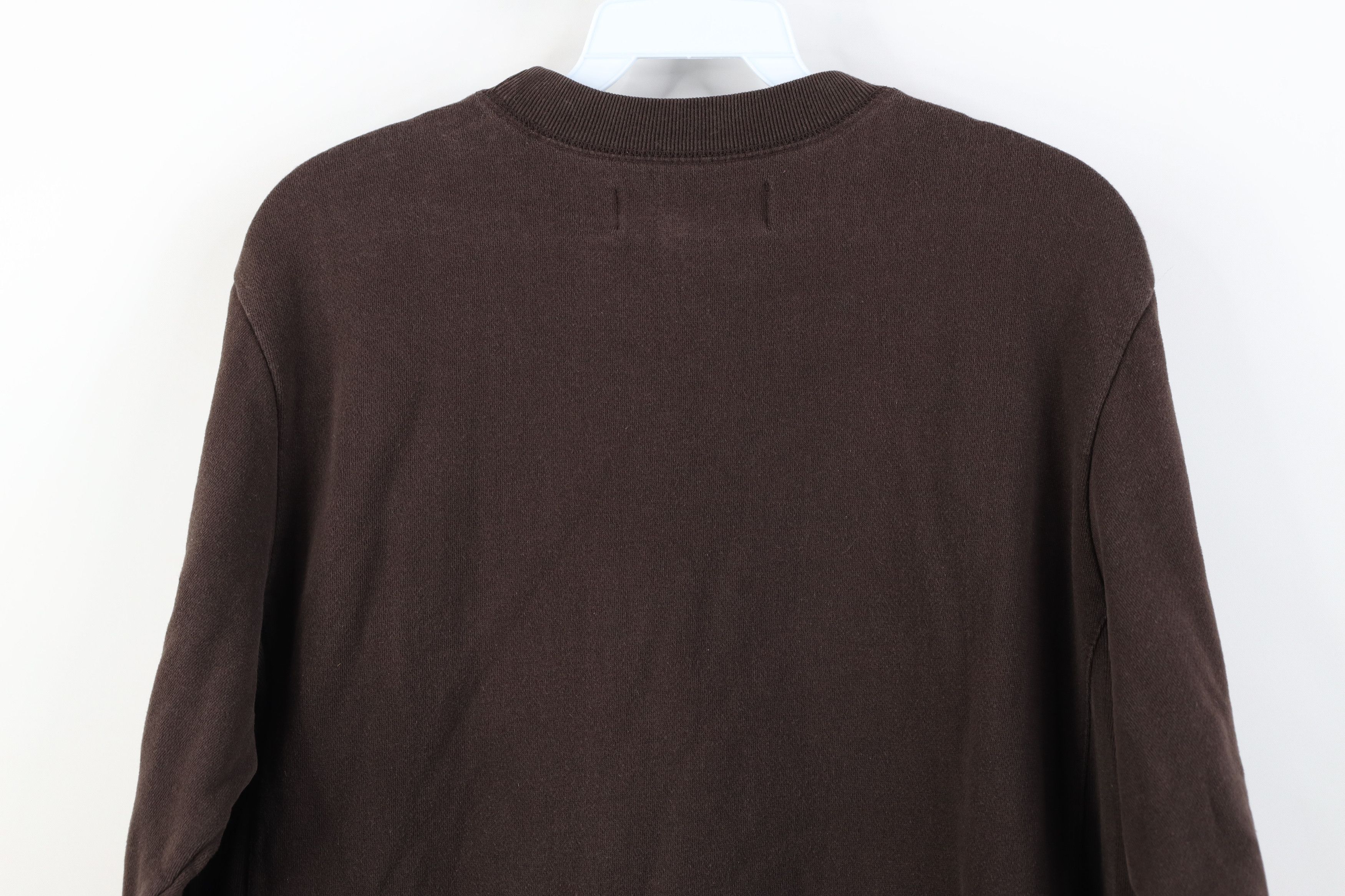Express Vintage 90s Express Crewneck Sweatshirt Chocolate Brown Size M / US 6-8 / IT 42-44 - 12 Thumbnail