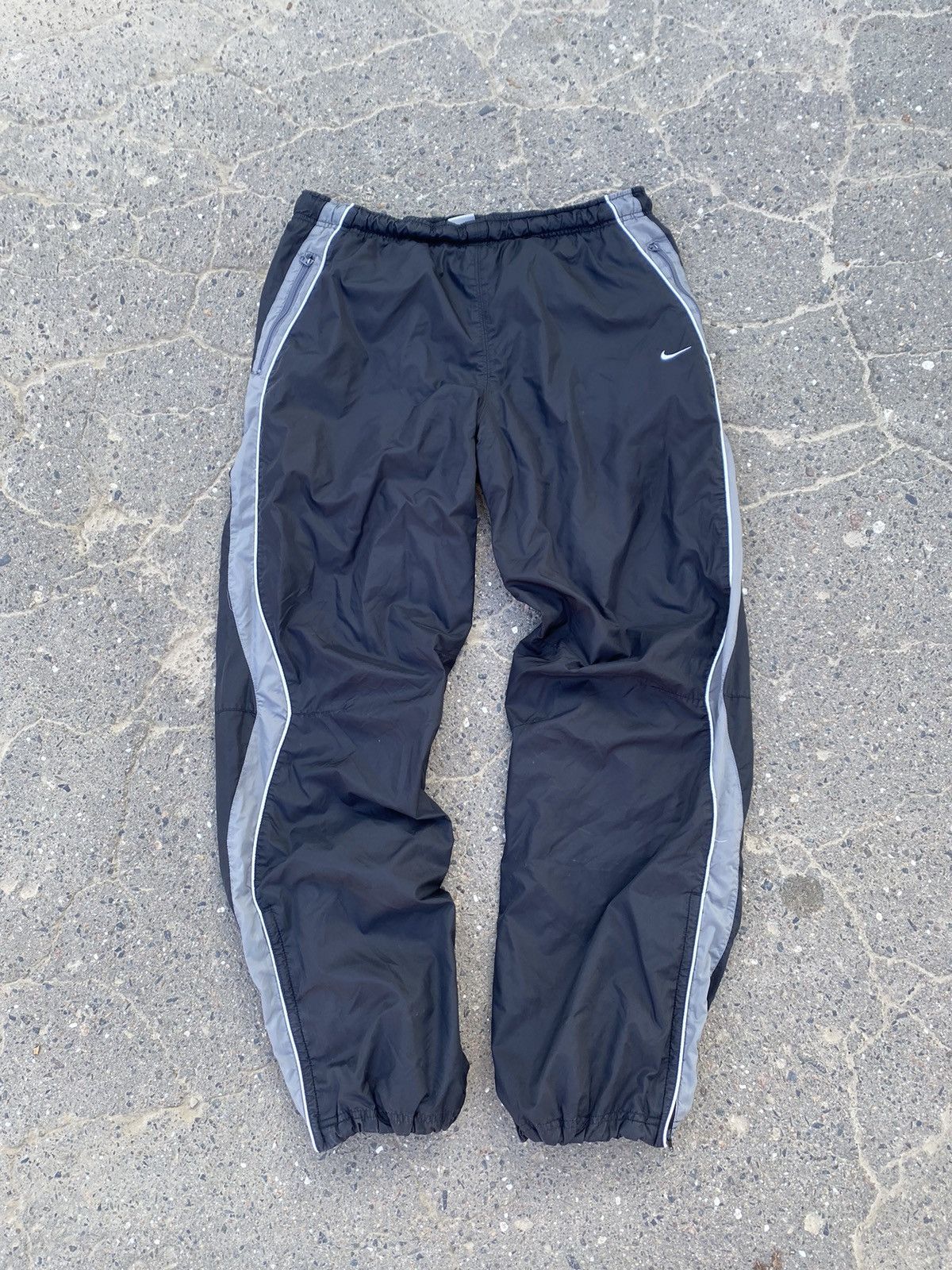 Pre-owned Nike X Vintage Nike Track Pants In Black