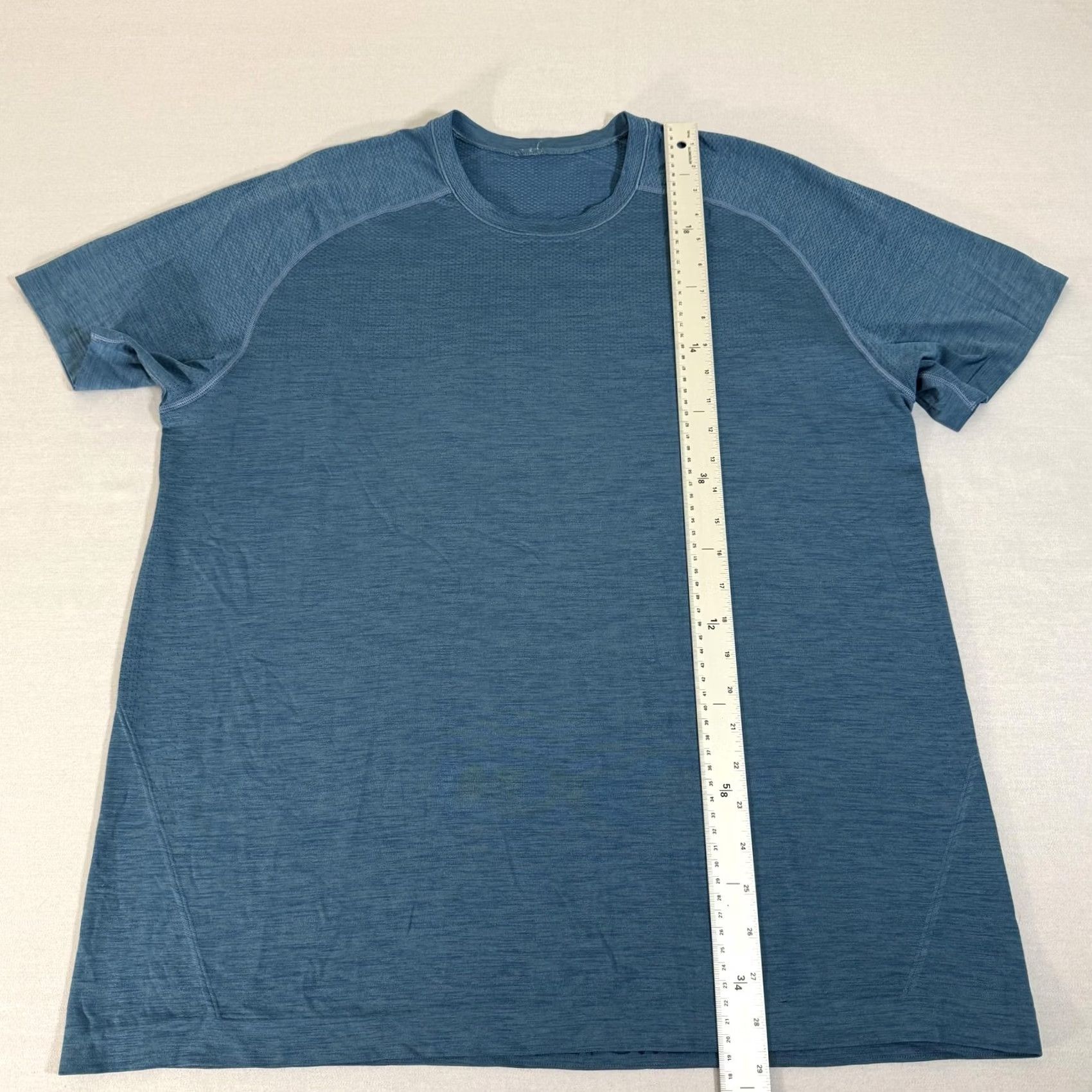 Lululemon Lululemon Mens XL Blue Metal Vent Tech Seamless Running Tee Performance Size US XL / EU 56 / 4 - 5 Thumbnail