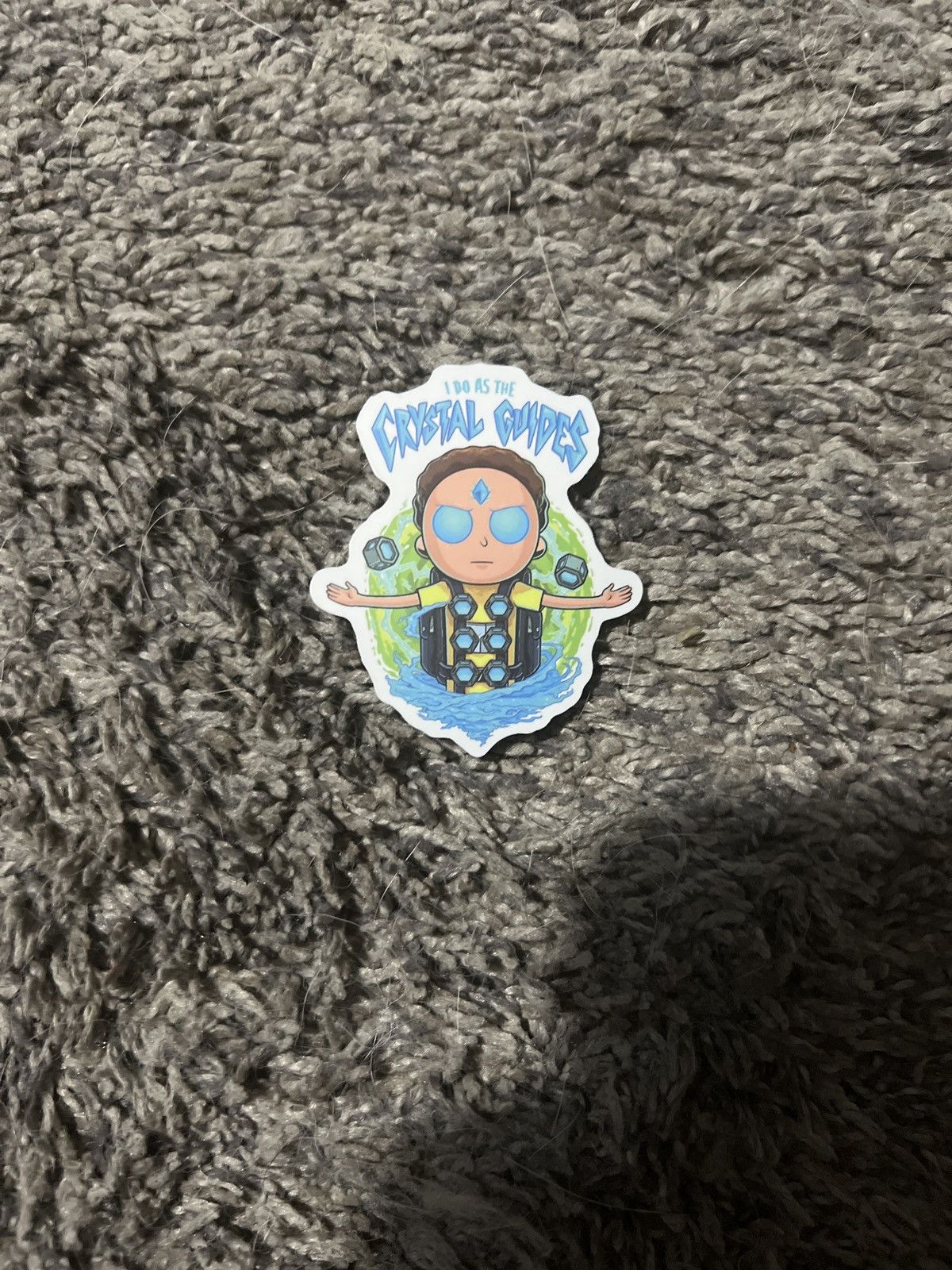 Cartoon Network Rick And Morty I Do As The Crystal Guides Sticker Size ONE SIZE - 1 Thumbnail