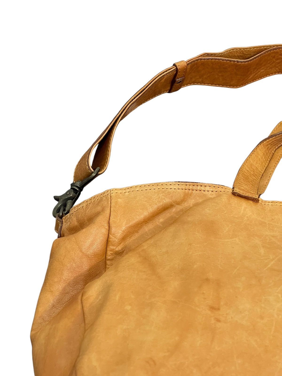 Japanese Brand Full Leather Patina Brown Sebenie Tote 3 Way Bag 1🟩1 Size ONE SIZE - 10 Thumbnail
