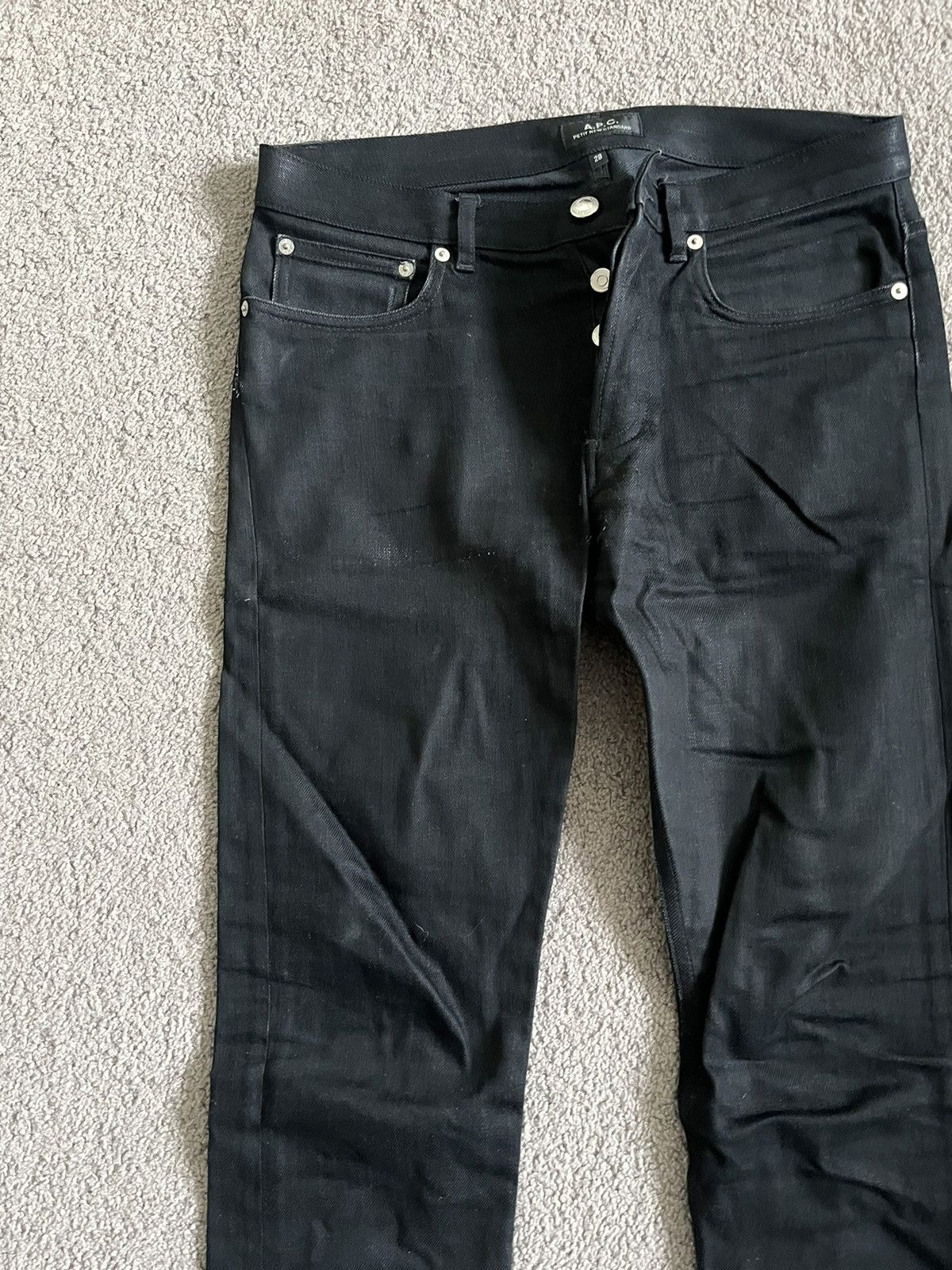 A.P.C. APC Petite New Standards Black Jeans Size US 28 / EU 44 - 4 Thumbnail