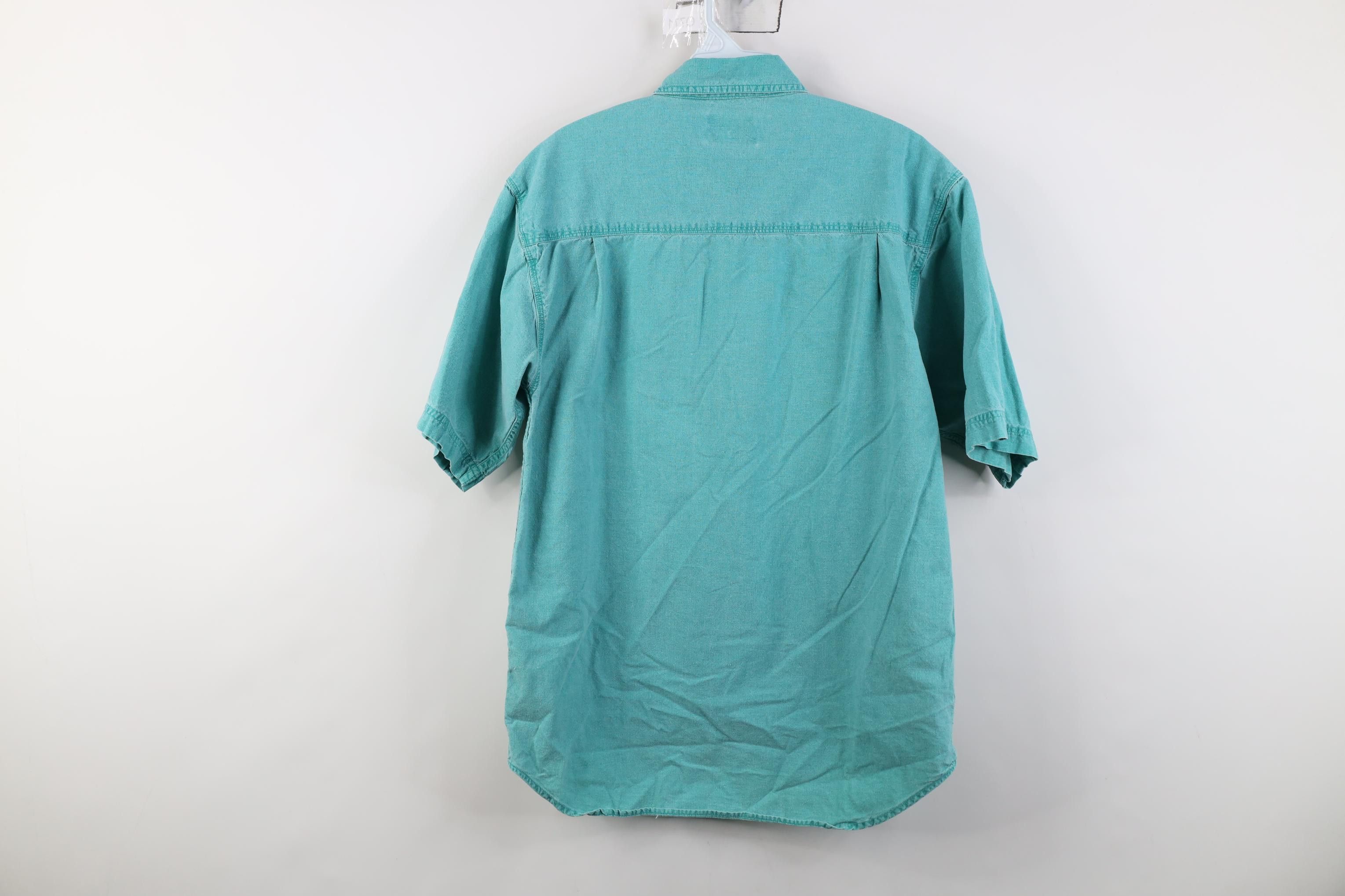 Vintage Vintage 90s Streetwear Stonewash Short Sleeve Button Shirt Size US M / EU 48-50 / 2 - 11 Thumbnail
