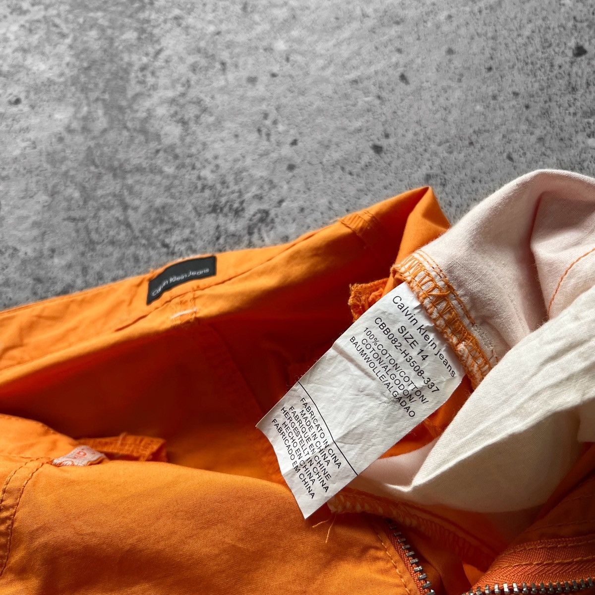 Calvin Klein × Designer Calvin Klein Jeans CK Wmns Orange Straight Lightweight Pants Size 28" / US 6 / IT 42 - 8 Thumbnail