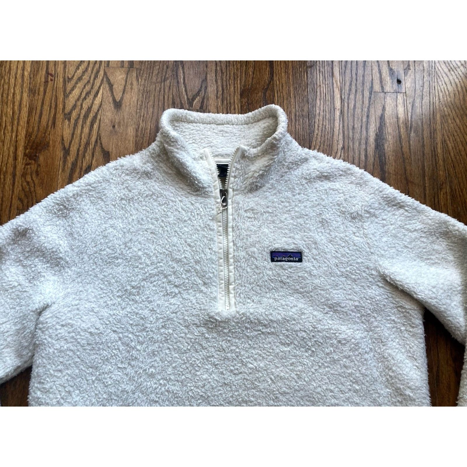 Patagonia Patagonia Fleece Pullover Sweater 1/4 Zip Womens Large White Logo Zipper Mock Neck Regular Size L Size L / US 10 / IT 46 - 4 Thumbnail