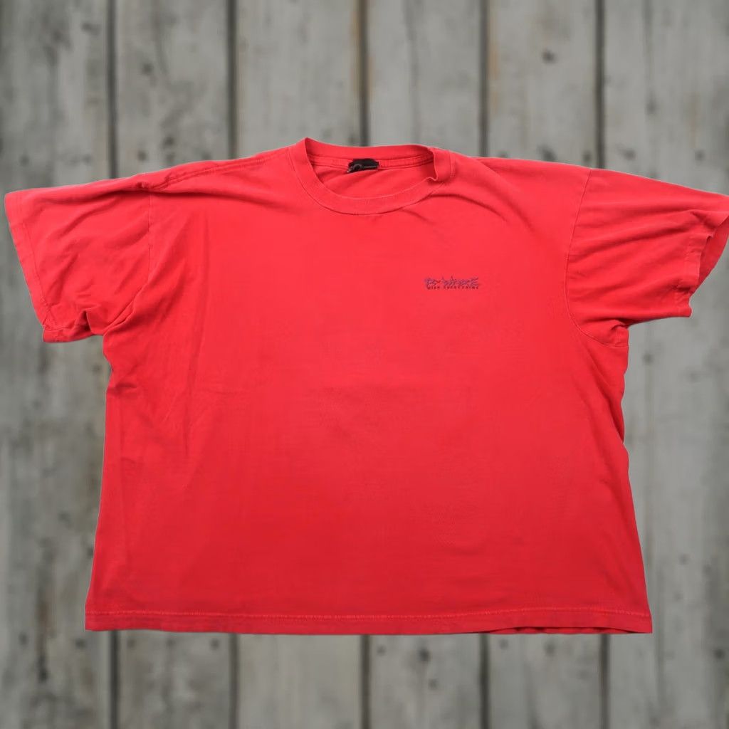 Vintage Vintage B Ware Risk Everything Red Graphic Tee 2XL XXL USA Made T-Shirt Men Short Sleeve Crew Neck Cotton Vintage 90s Fans Mens Size US XXL / EU 58 / 5 - 1 Thumbnail