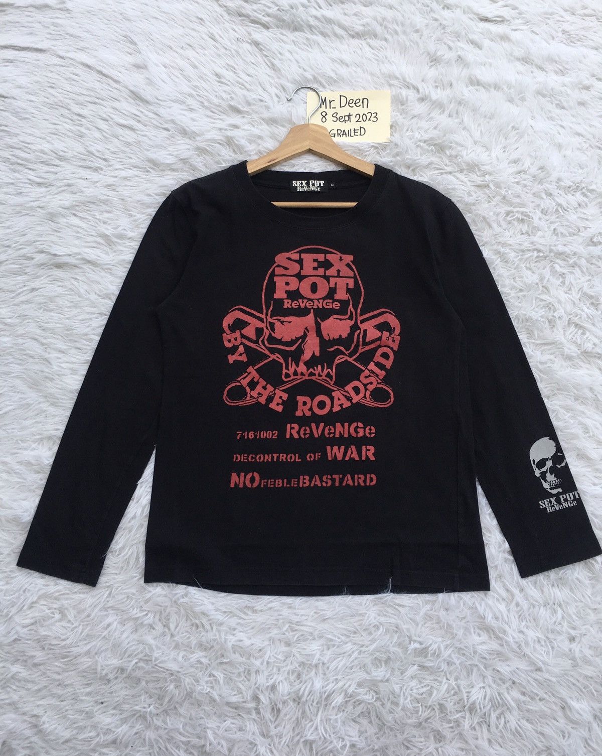 Japanese Brand Rare Sex Pot Revenge Decontrol of War Longsleeve Shirt Size US M / EU 48-50 / 2 - 2 Thumbnail