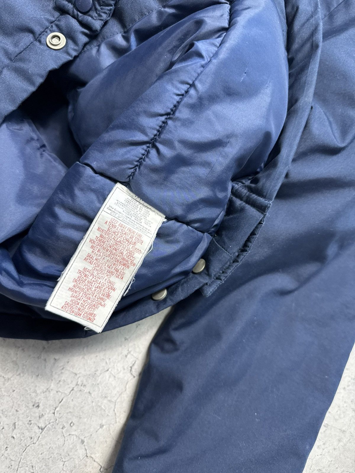 Nike × Vintage Nike Vintage Bomber Jacket Blue Swoosh Size S Y2K Size US S / EU 44-46 / 1 - 9 Thumbnail