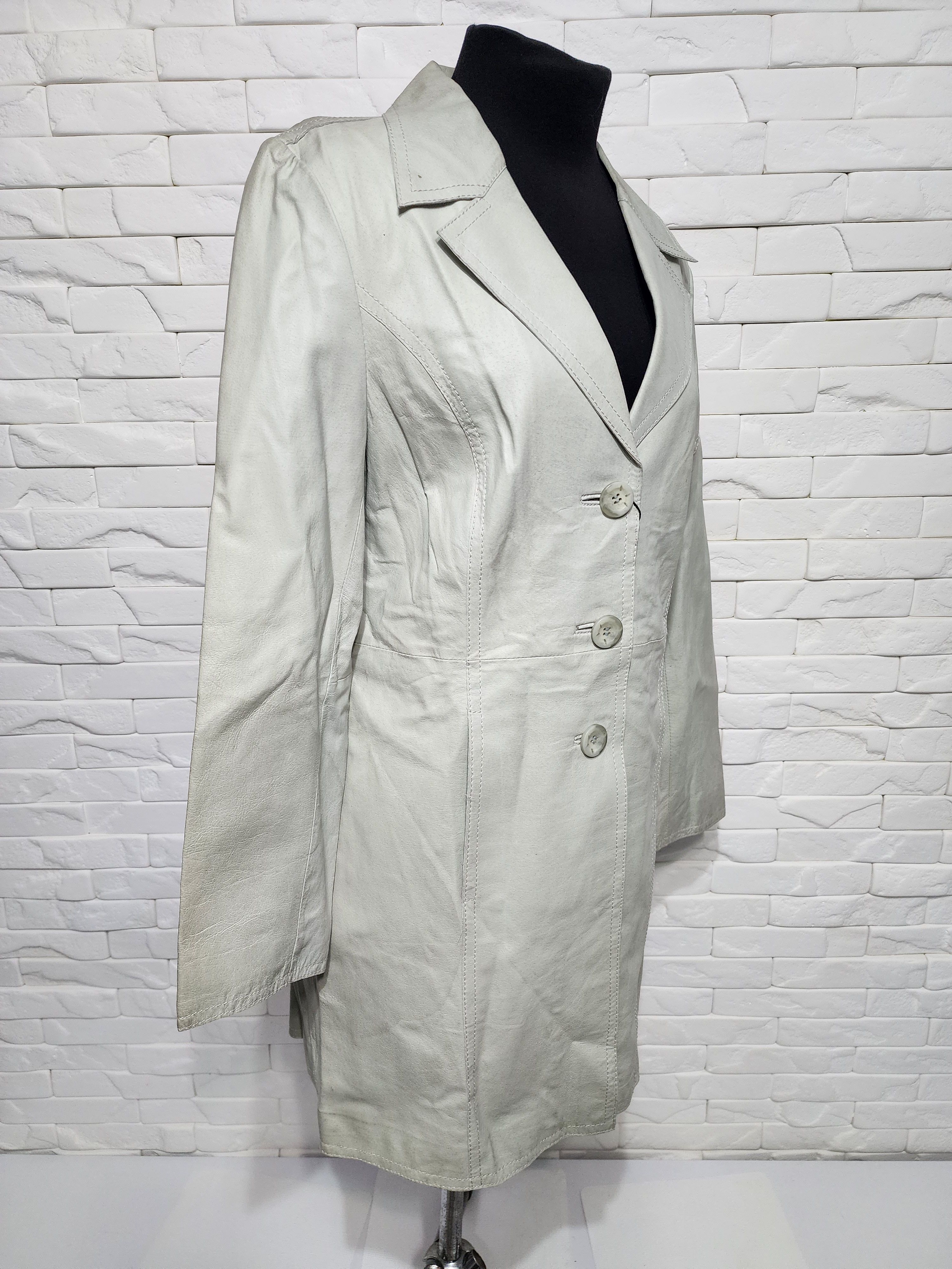Other Stylish women's green leather jacket. Size L / US 10 / IT 46 - 3 Thumbnail