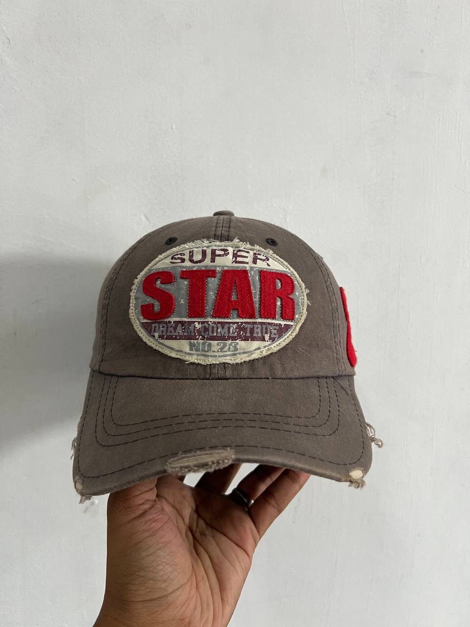 Japanese Brand Super Star Distressed Style Hat Size ONE SIZE - 1 Thumbnail