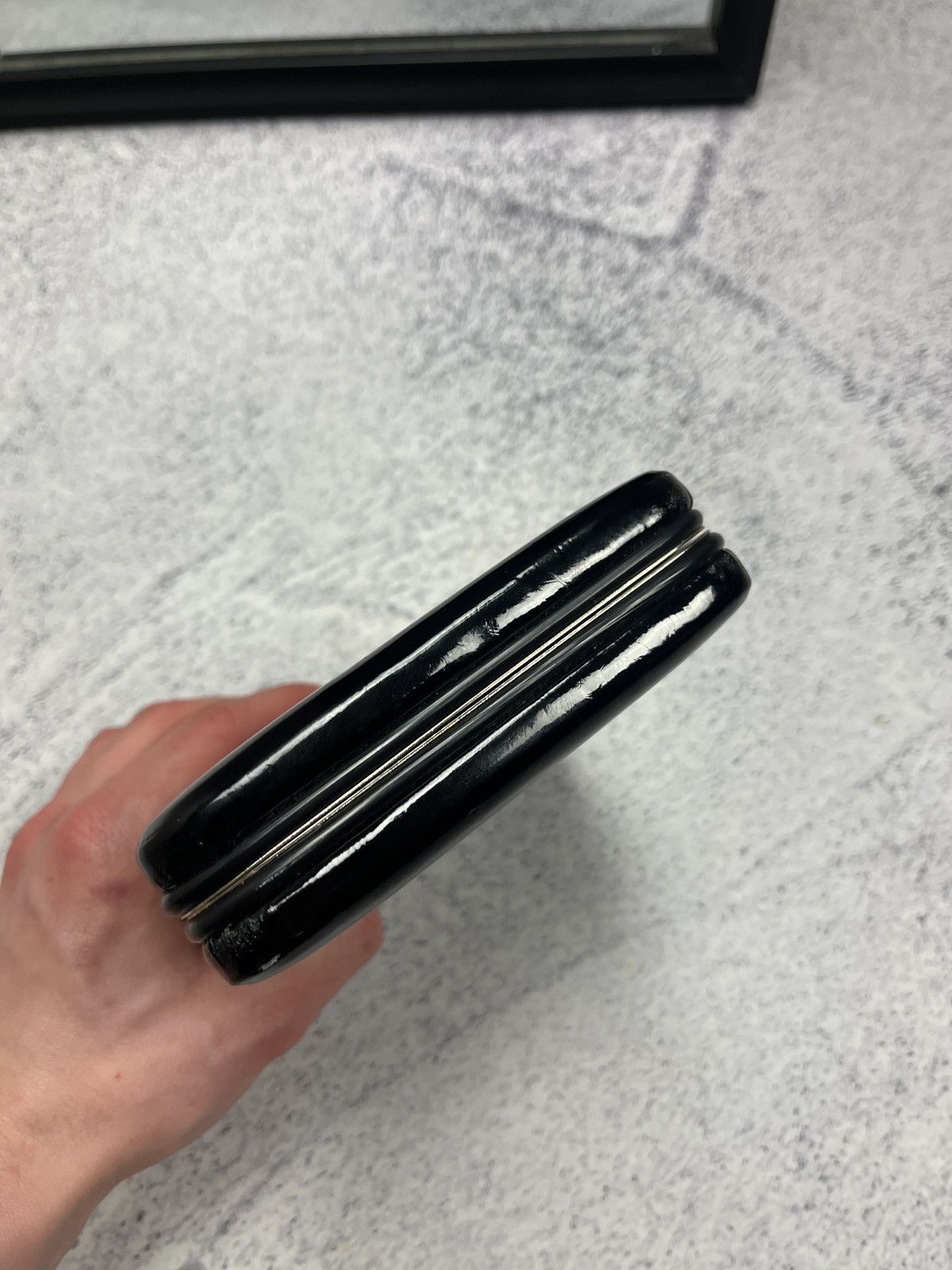 Vintage Vintage Yves Saint Laurent Clutch Bag Patent Leather Case Size ONE SIZE - 8 Thumbnail
