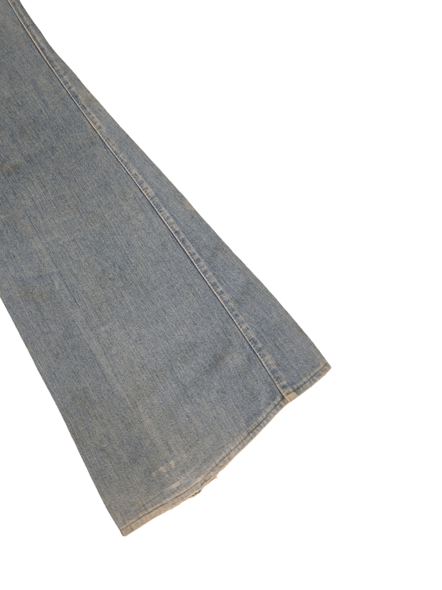 If Six Was Nine Flare Jeans Dirty Dusty Bell Bottom Boot Cut Y2k Goa Size US 27 - 19 Thumbnail