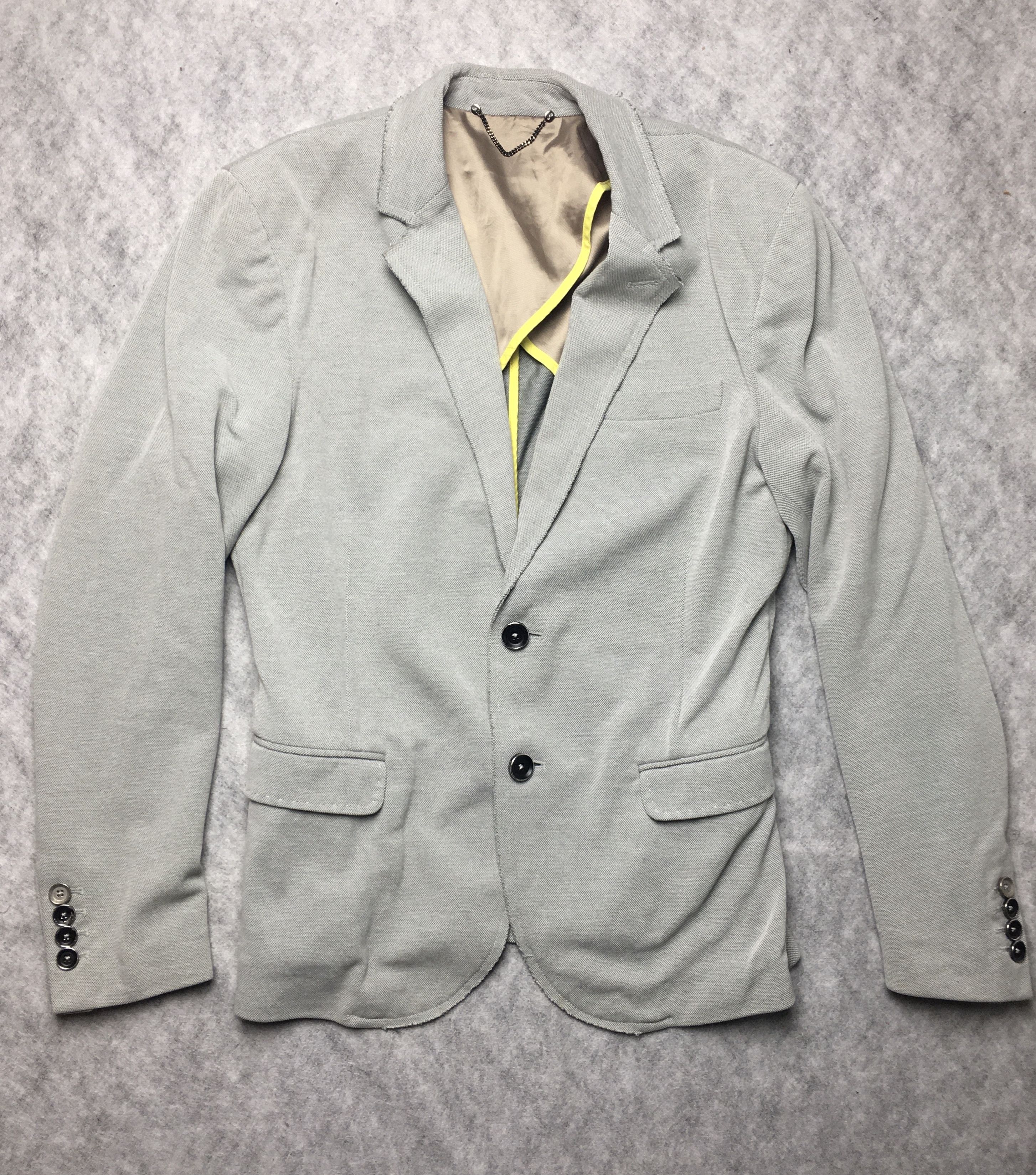 Diesel DIESEL Gray Slim Fit Blazer Jacket EU 44 Size US S / EU 44-46 / 1 - 3 Thumbnail