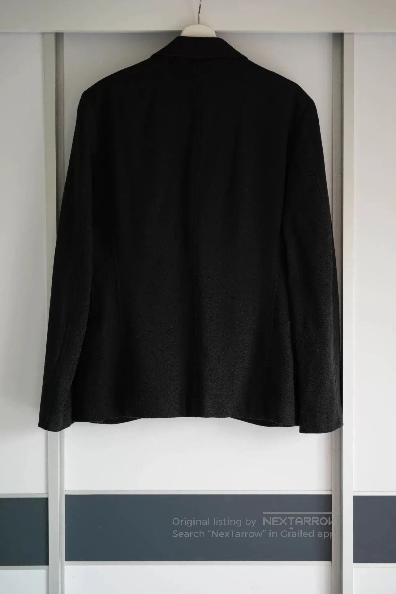 Yohji Yamamoto Yohji Yamamoto Black Suit Jacket with Leather. Size US M / EU 48-50 / 2 - 2 Thumbnail