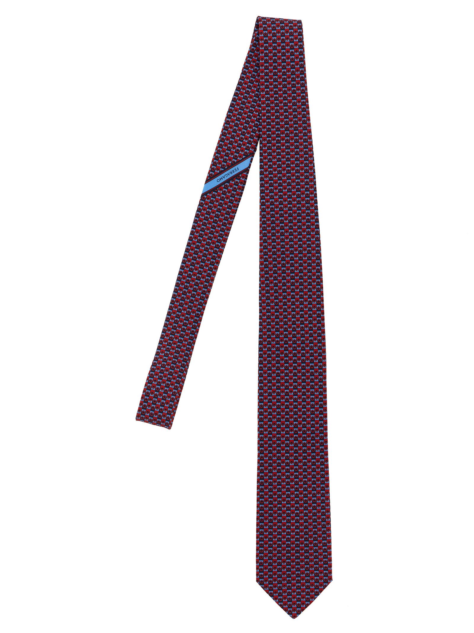 Salvatore Ferragamo 'Gancini' print tie Size ONE SIZE - 1 Thumbnail
