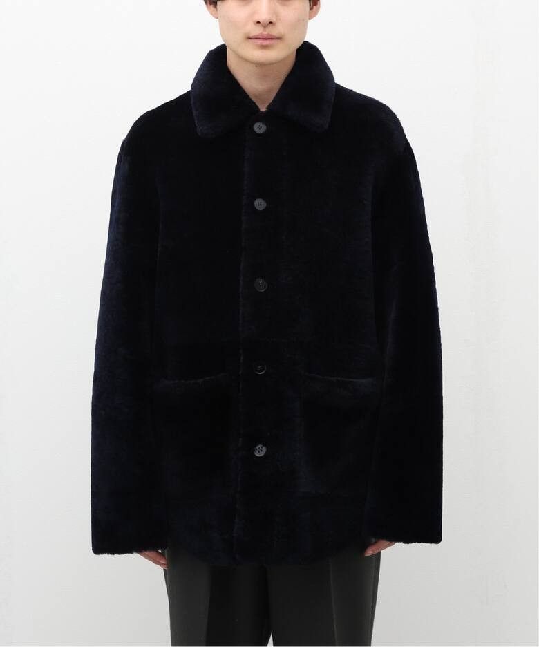 Jil Sander o1loc1c0426 Reversible Shearling Jacket in Dark Blue Size US M / EU 48-50 / 2 - 2 Thumbnail