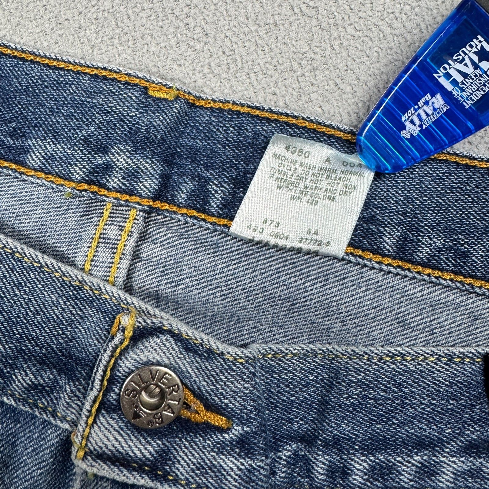 Levi's VTG Levi's SilverTab Low Loose Baggy Faded Stained W38 L32 Size US 38 / EU 54 - 11 Thumbnail