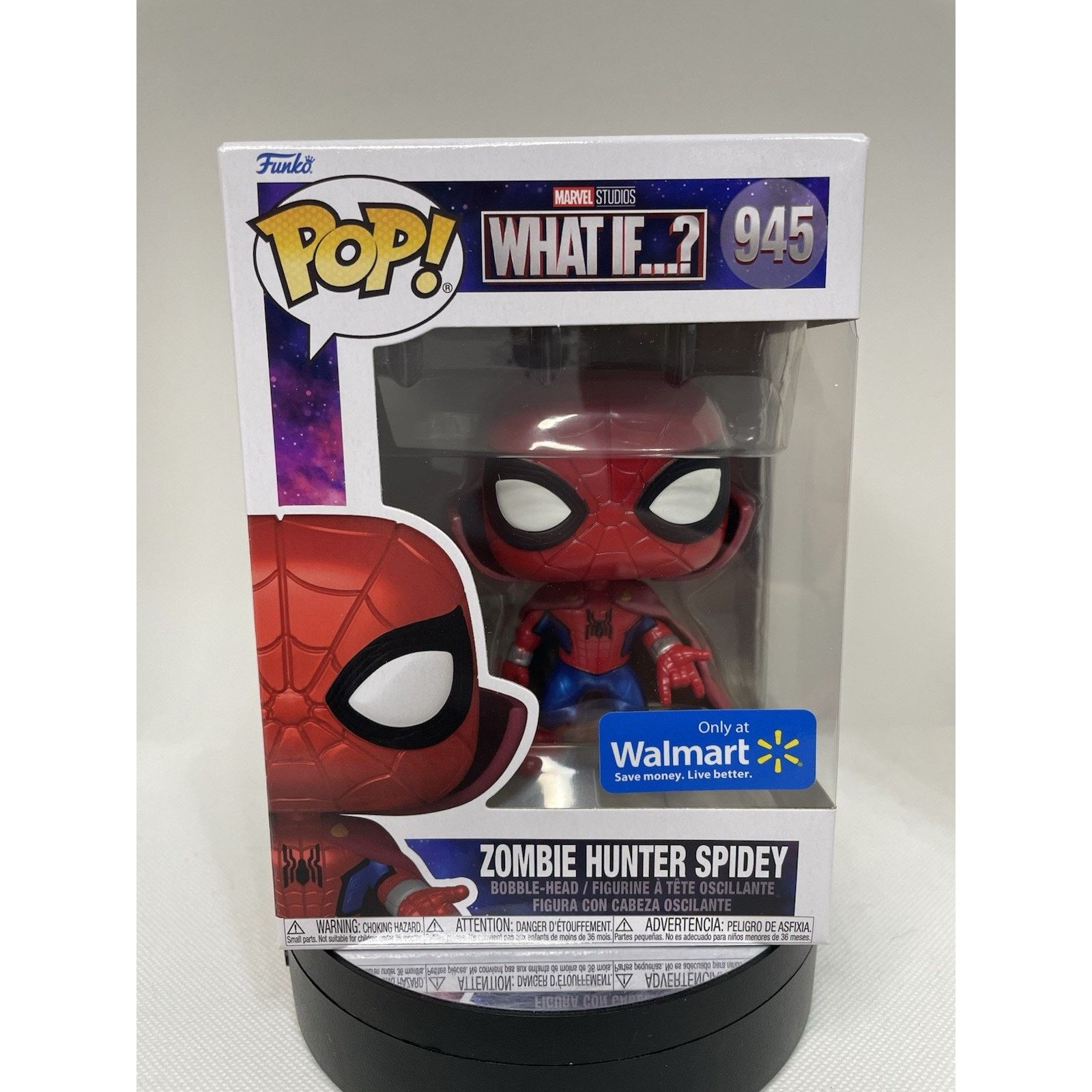 Marvel Comics Funko PoP Zombie Hunter Spidey Metallic Walmart Excl 945 Size ONE SIZE - 1 Thumbnail