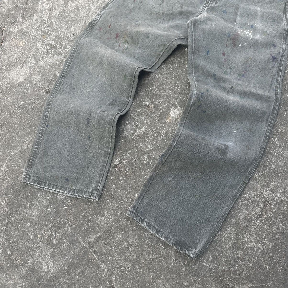 Carhartt (33x31) GRAIL FADED MOSS GREEN DICKIES CARPENTER PANTS Size US 33 - 5 Thumbnail