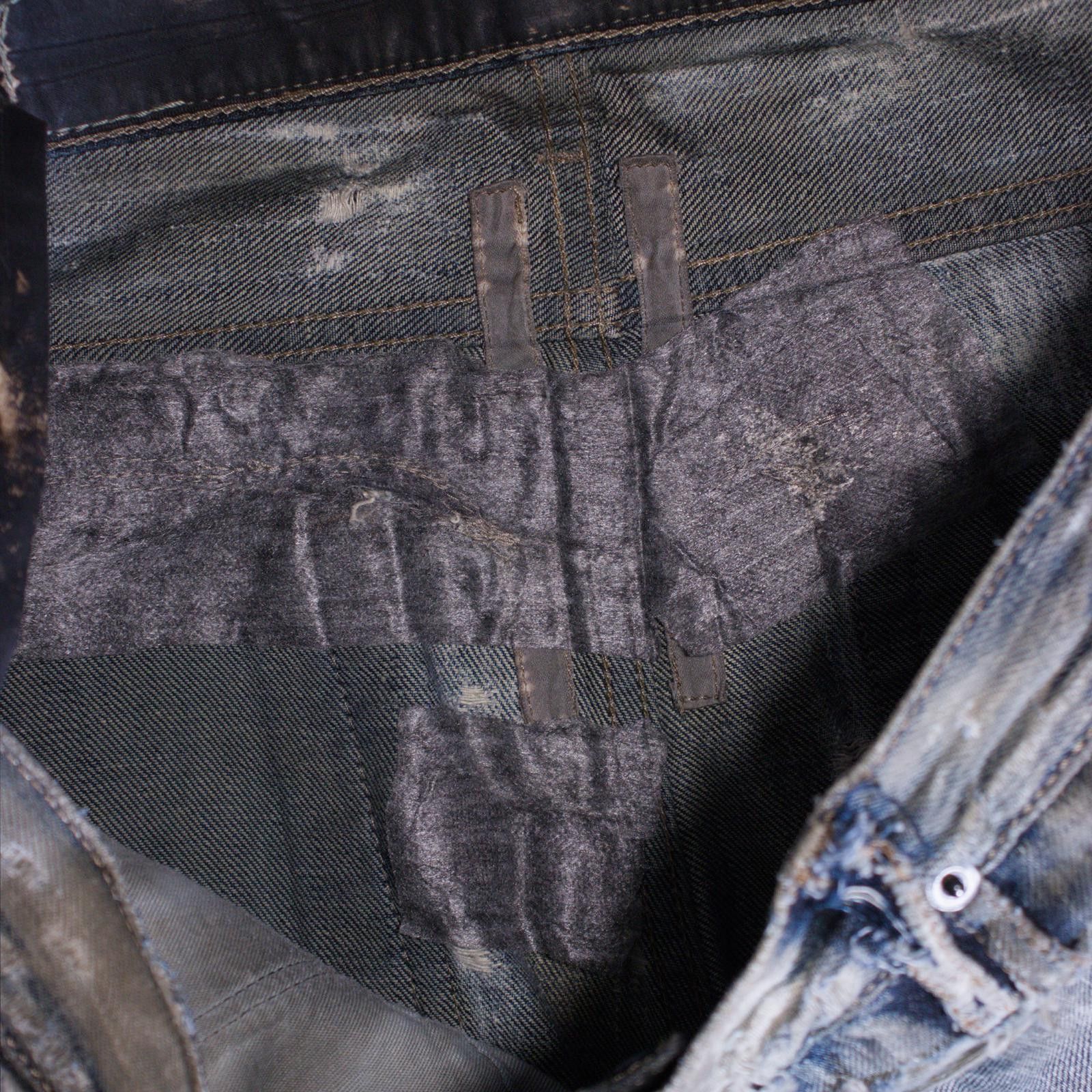 Rick Owens SS09 Rick Owens Acid Wash Banana Cut Denim Size US 29 - 7 Thumbnail