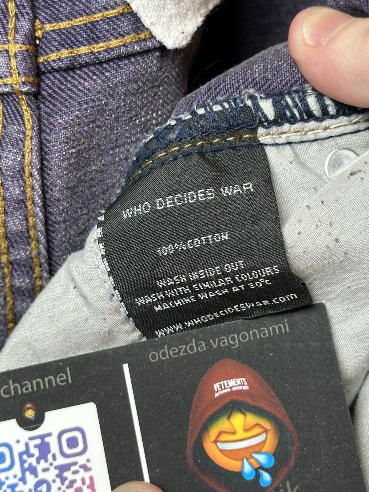 Ev Bravado × Who Decides War Who Decides War “Jesus and Maria” Fusion Denim Size US 32 / EU 48 - 15 Thumbnail