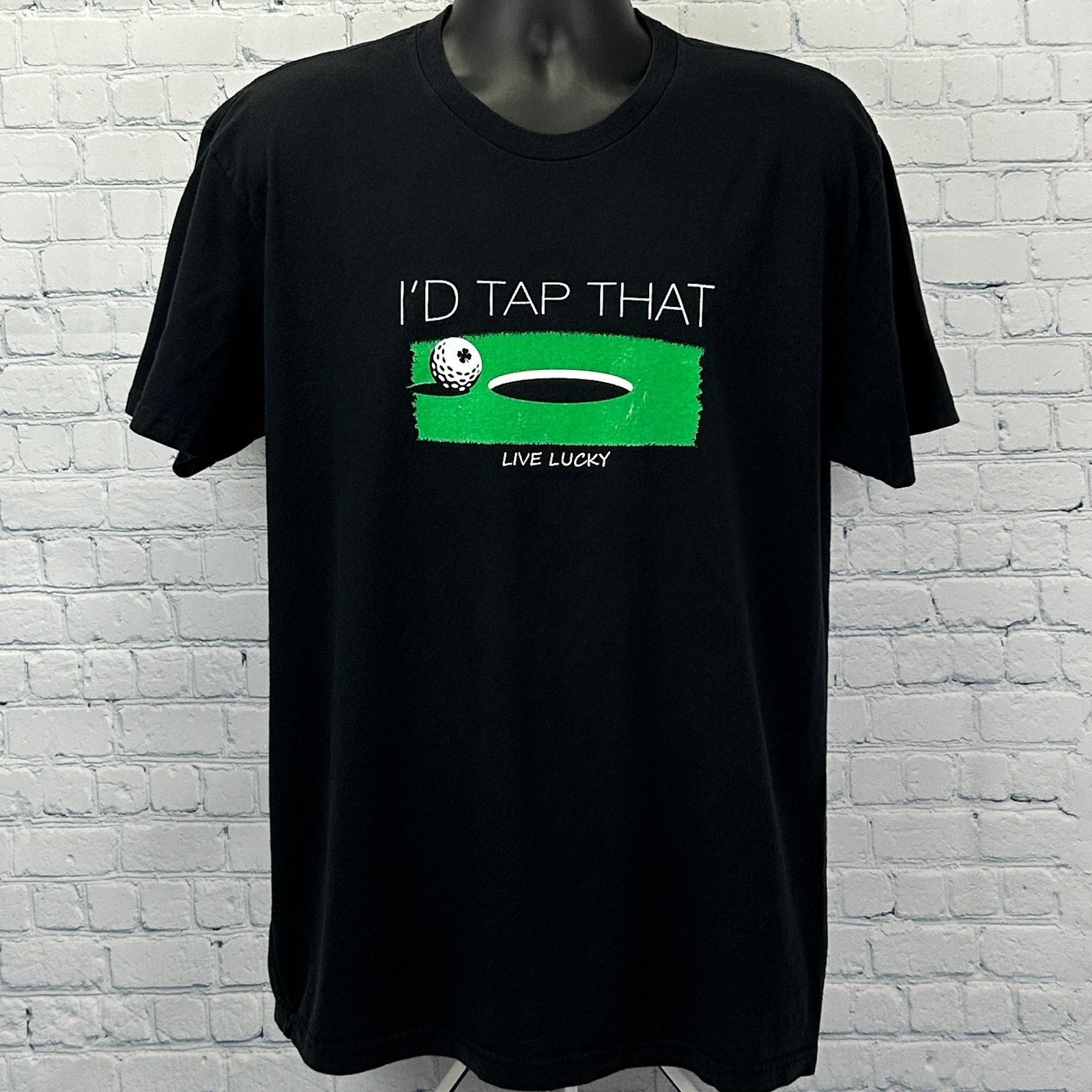 Other Black Clover I'd Tap That T Shirt Live Lucky Golfer L Large Size US L / EU 52-54 / 3 - 2 Thumbnail
