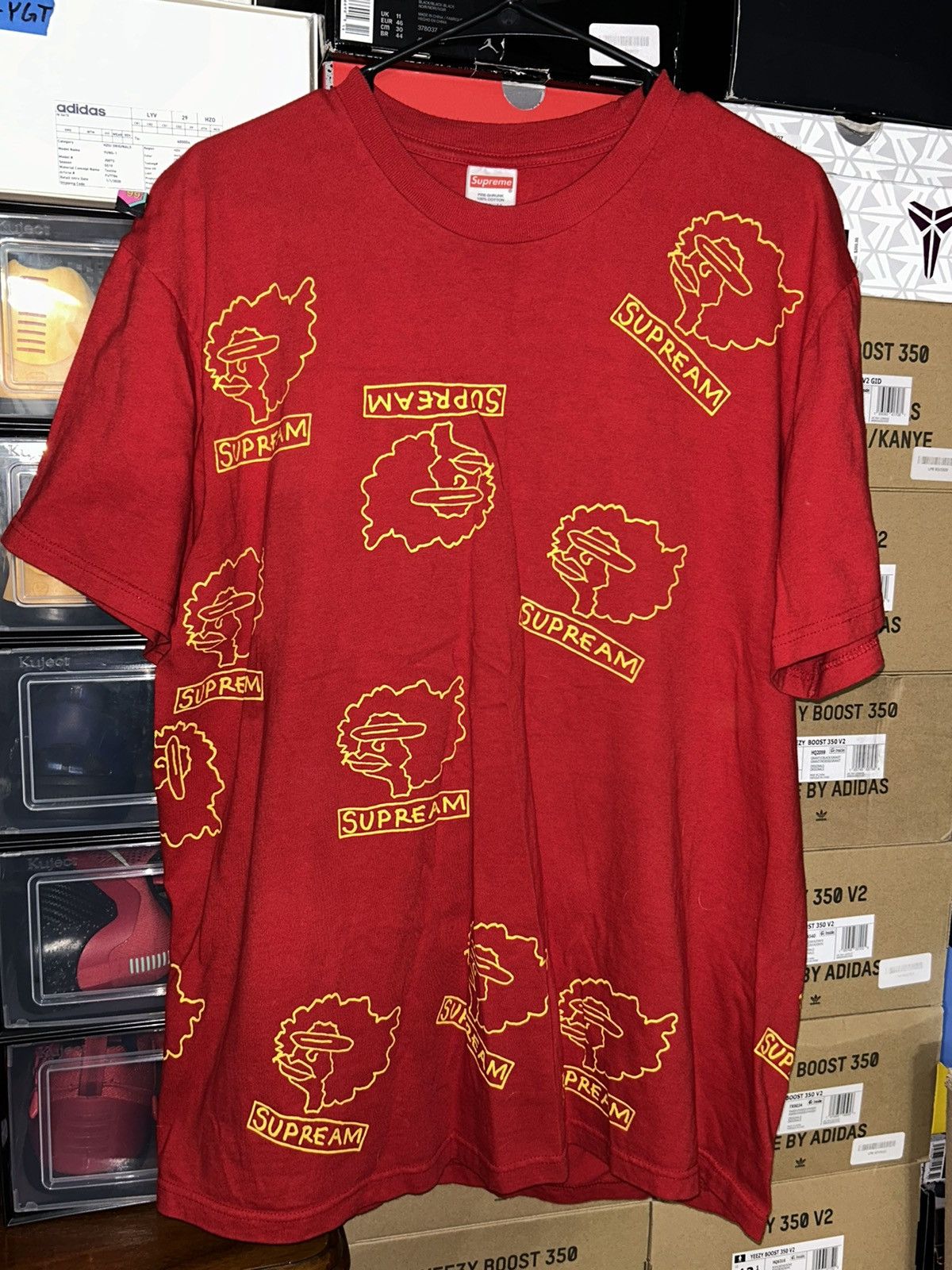 Supreme Gonz Heads Tee Red FW17 size Large