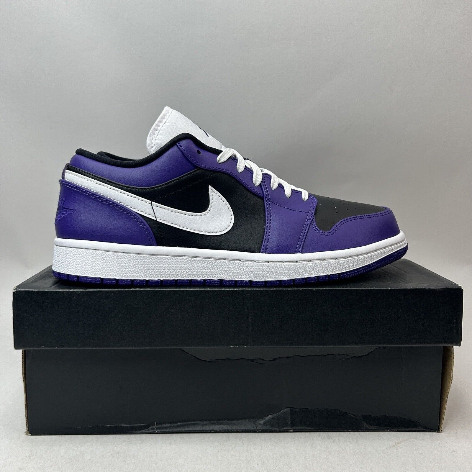 Nike Nike Air Jordan 1 Retro Low “Court Purple Black Toe” 2024 Size US 9.5 / EU 42-43 - 4 Thumbnail